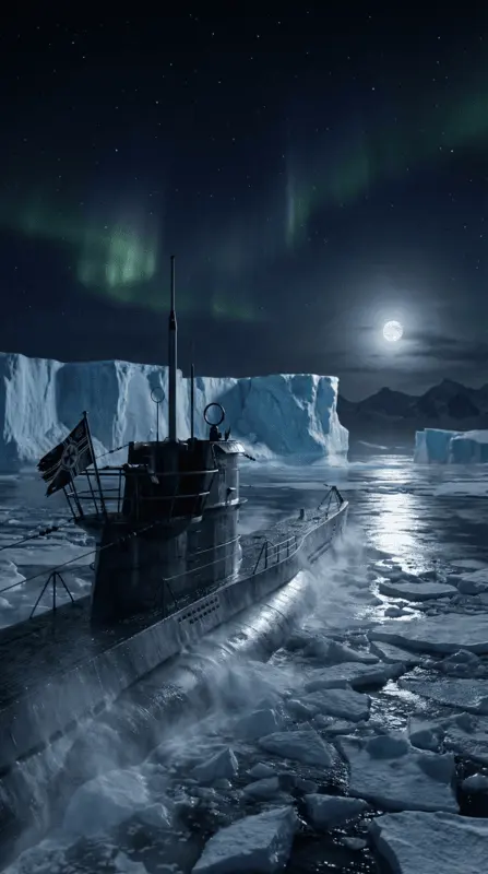 U-boat base Antarctica illustration